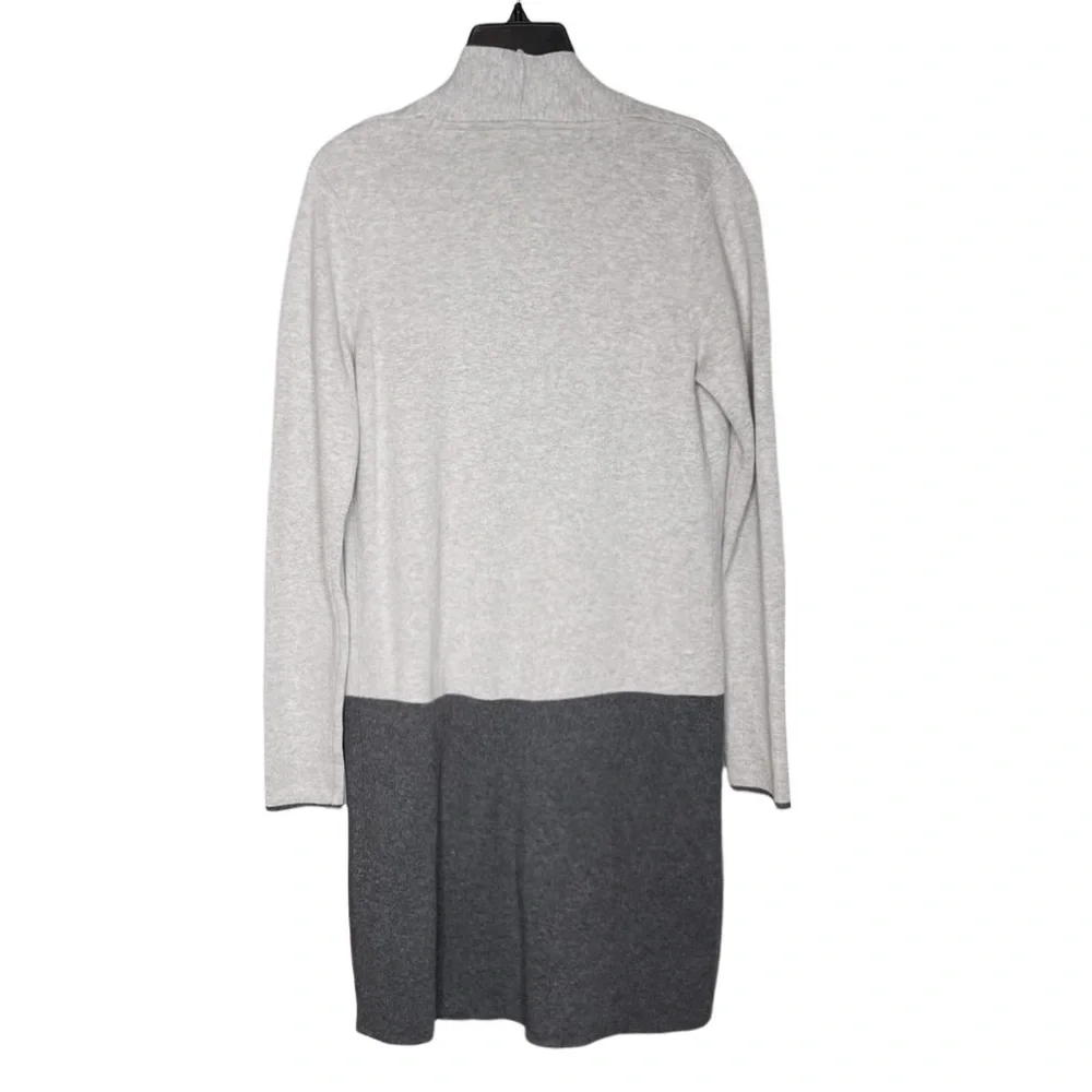 Joules Knitwear Esmeralda Gray Marl Knee Length Cardigan Size 8 - Picture 2 of 5